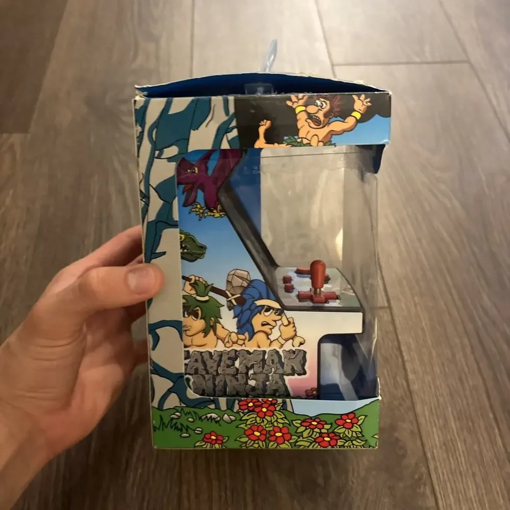 MY ARCADE MICRO PLAYER RETRO ARCADE MACHINE CAVEMAN NINJA In Box